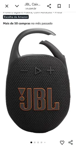 Caixa de Som Bluetooth JBL Clip 5