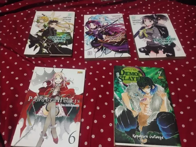 MANGÁS (Demon Slayer, Sword ART online, Pandora Hearts)