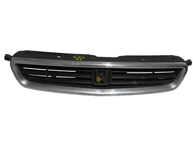 Grade Dianteira Parachoque Honda Civic 1997 1998 Original C/Detalhe Emblema Grade Civic 97