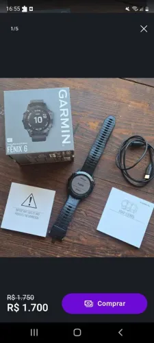 Lindo relogio garmin 1500rs