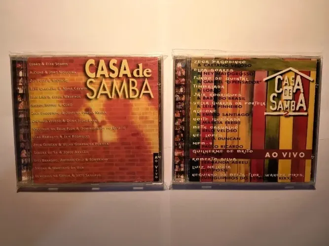 cd casa de samba 1 & 2 (usado)
