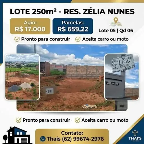 Vendo ágio de lote em Senador Canedo