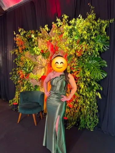Vende-se Vestido de Festa, modelo Sereia, na cor Verde