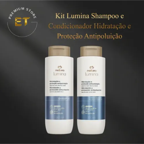 Kit Natura Lumina Shampoo e Condicionador Hidratação e Proteção Antipoluição