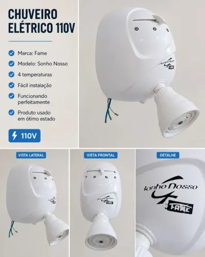 Chuveiro elétrico 110v