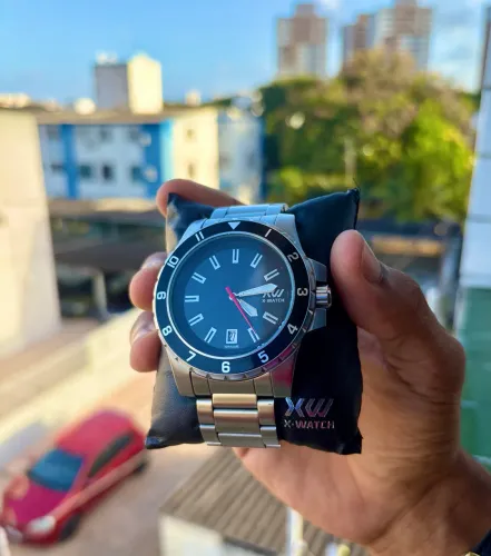 Relógio X-Watch 100% Aço