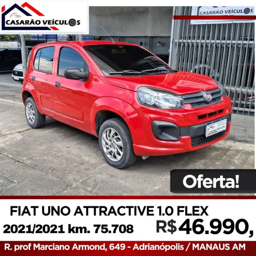 Fiat Uno Attractive 1.0 EVO Fire Flex 8V 5P 2021