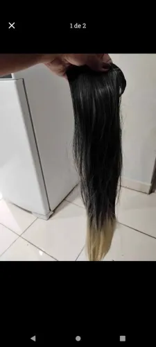 Aplique de cabelo rabo de cavalo longo 