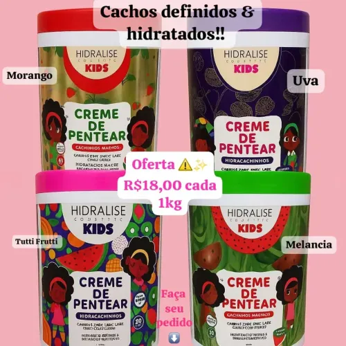 Creme finalizador para pentear cachinhos definidos
