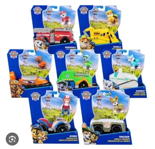 Coleção patrulha Canina veículos e figuras original