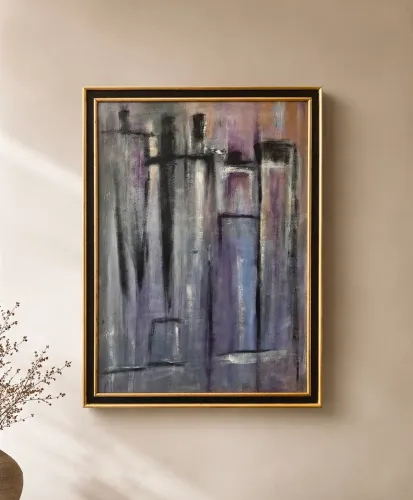 Quadro grande pintura arte modela acrílico sobre tela