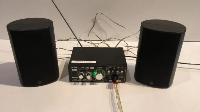 AMPLIFICADOR RECEIVER BT-698D + PAR DE CAIXAS JAMO DE BRNDE 
