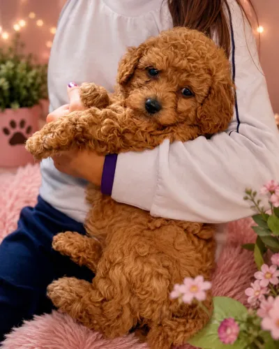 Poodle Anão Red