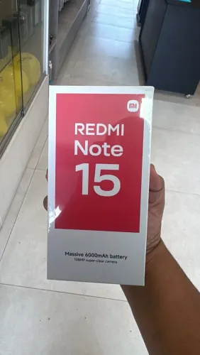 Xiaomi Redmi 15 Note Lacrado na caixa.
