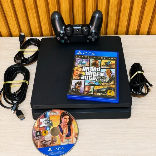 Ps4 Completo 1 Tera + Controle + Cabos