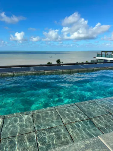 ALUGO FLAT 100% MOBILIADO | 40M² | CABO BRANCO | PISCINA NA COBERTURA COM VISTA MAR