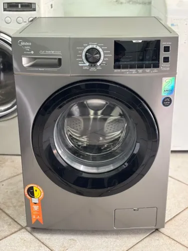 Lavadora Midea 11 KG inox só lava 5X sem juros