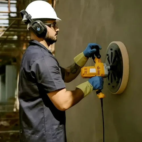 Desempenadeira Profissional Elétrica 1300w Parede E Reboco Concreto e Gesso Eletrica