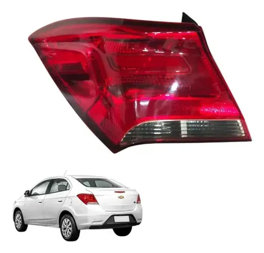 Lanterna Traseira Esquerda Gm Prisma 2017 A 2019 Esquerdo/motorista Vermelho