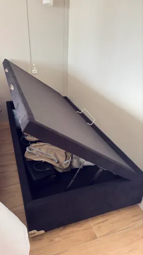Cama Box Baú Queen Solteiro