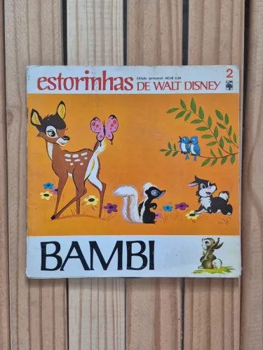 Estorinhas de Walt Disney - Bambi - livro e vinil 
