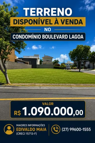 Terreno à venda, 675 m² por R$ 1.090.000,00 - Boulevard Lagoa - Serra/ES