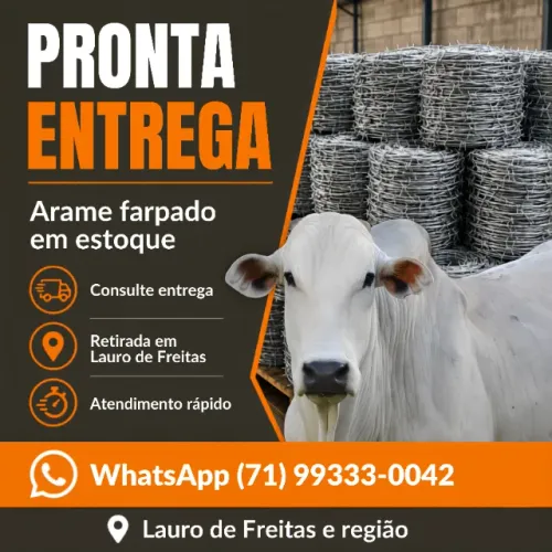 Arame Farpado Alta Resistência 500 Metros