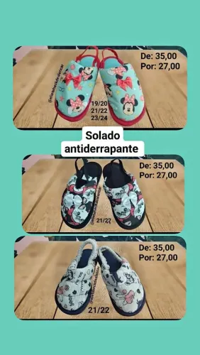 Pantufas infantil 