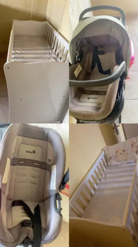 Vendo berço carrinho bebê conforto bem conservado 