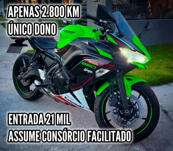 Kawasaki Ninja 650 2022 | 2.700km | Estado de Zero | Consórcio
