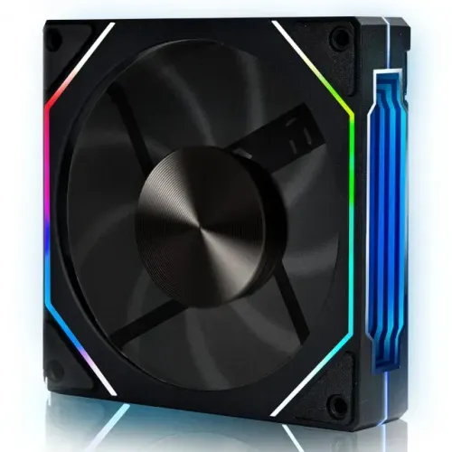 Cooler Fan 120mm Round5 Nordwind Black, ARGB - *PWM + ARGB 3P 5V* - WZetta