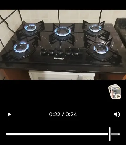 Fogão Cooktop 5 bocas