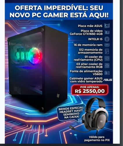 Computador gamer (OFERTA IMPERDÍVEL) 