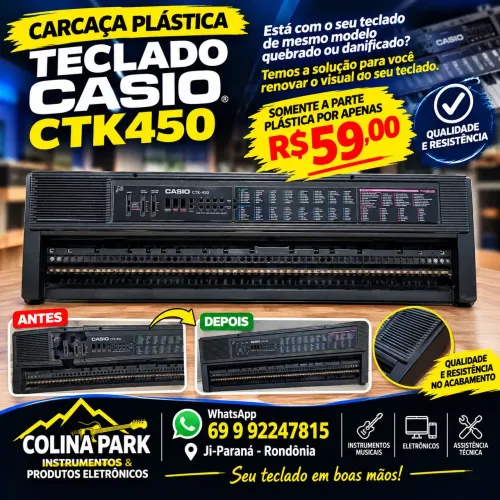 Carcaça Teclado Casio CTK 450