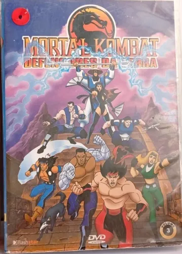 DVD MORTAL KOMBAT DEFENSORES DA TERRA DESENHO VOL 1 2 E 3