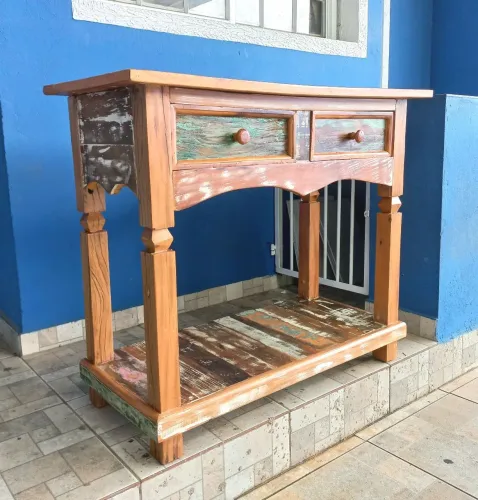Aparador Em Madeira Maciça