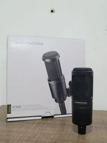Microfone Audio-Technica AT2020 Condensador - Excelente Estado