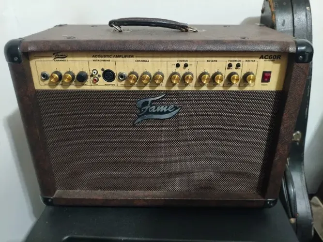 Amplificador Violao Fame Ac60r 60w 2x8