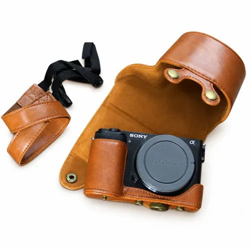 Capa De Couro Vintage Para Câmera Sony Zv-e10