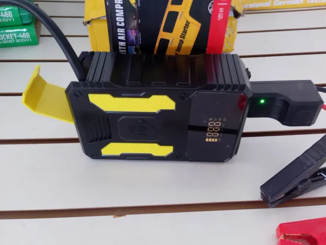 Compressores de ar automático 8 em 1 + CABO DE AUXILIAR DE PARTIDA 