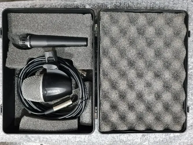 Kit Microfones Shure de Bateria - Bumbo e Caixa