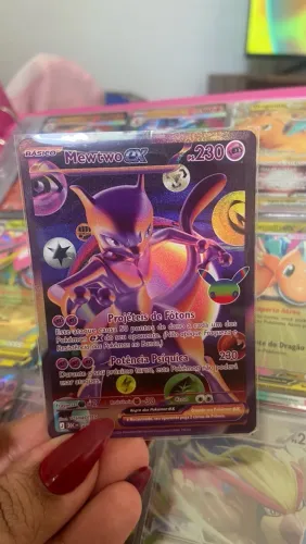MEWTWO EX ILUSTRAÇÃO RARA 