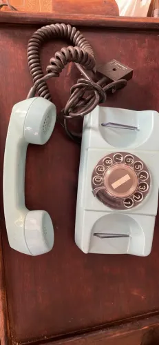 Telefone Antigo de Disco Splice - Vintage - Década de 90