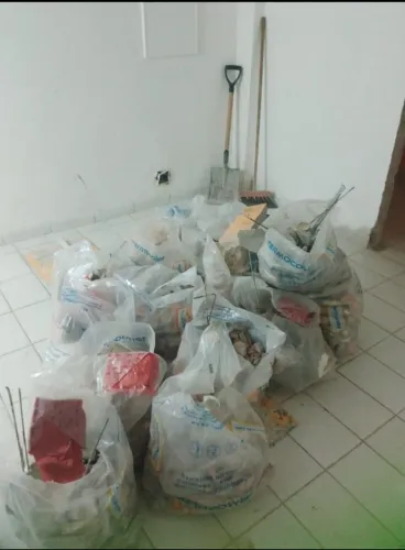 Entulho de obra doação 40 sacos