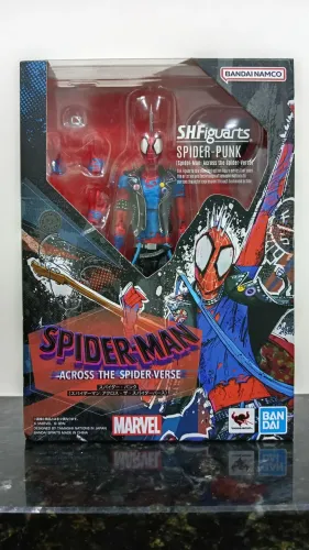 SH Figuarts Spider Punk Aranhaverso - Bandai + Extras
