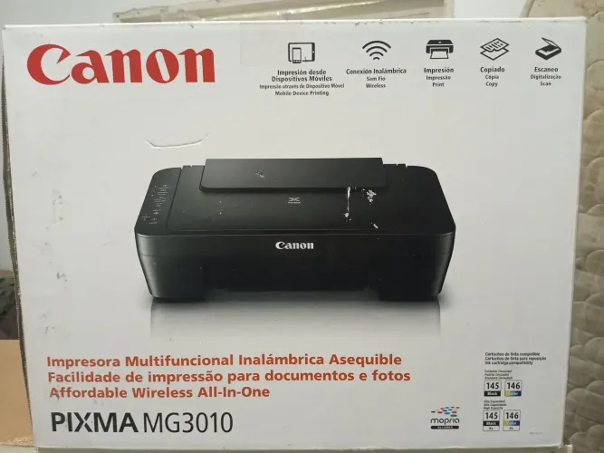 Impressora Canon MG3010 . Pouco usada!