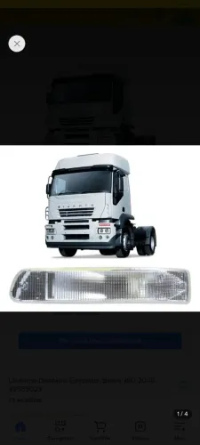Lanterna frontal pisca lado esquerdo Iveco Strallis