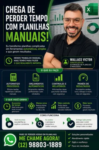 Automatização de Processos | Excel, Relatórios e Controles