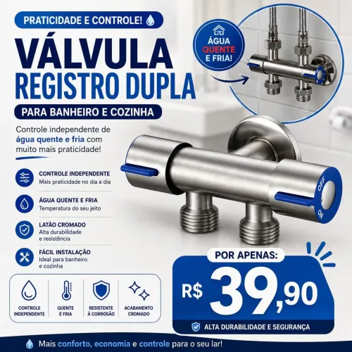 Válvula de registro dupla