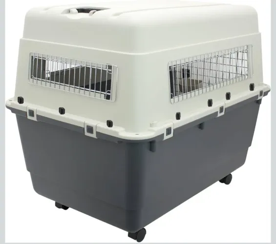 Caixa de transporte de cachorro porte grande para viagem